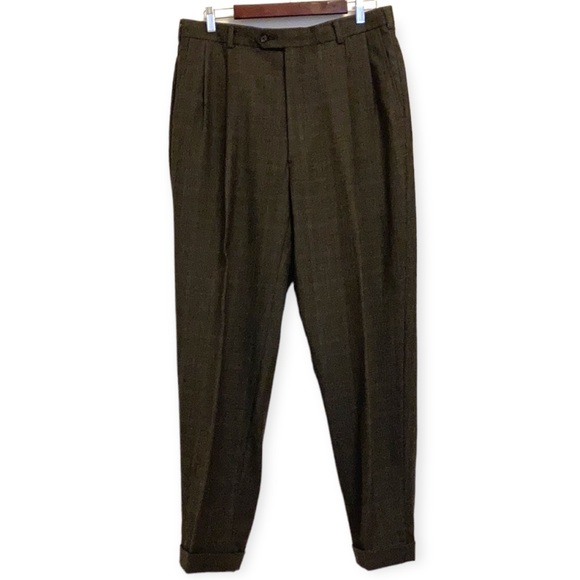 Vintage Burberrys Brown Glencheck Wool Suit Size 41L Union Made USA Preppy - Picture 9 of 16